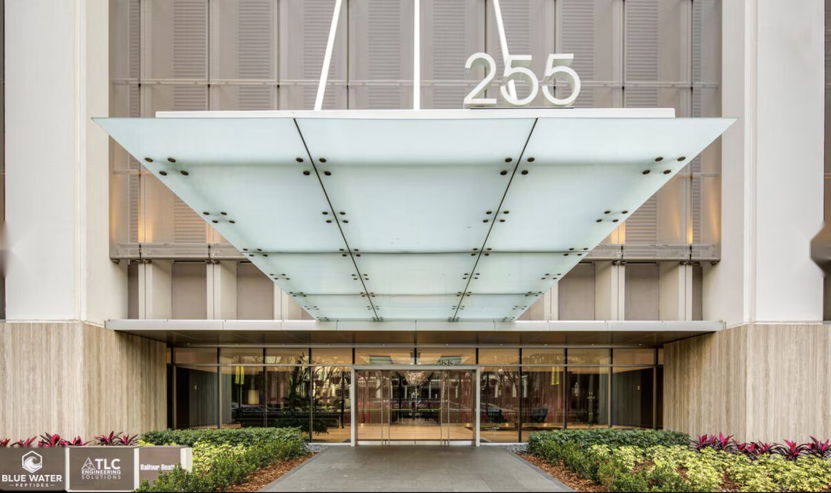 Building entrance at 255 S. Orange Ave, Orlando