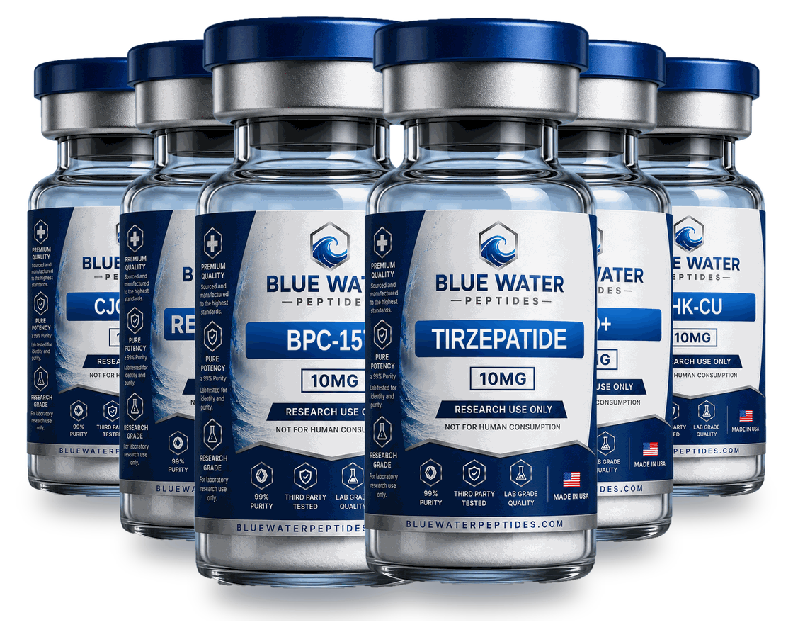 Blue Water Peptides research vials
