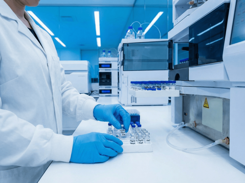 Blue Water Peptides lab
