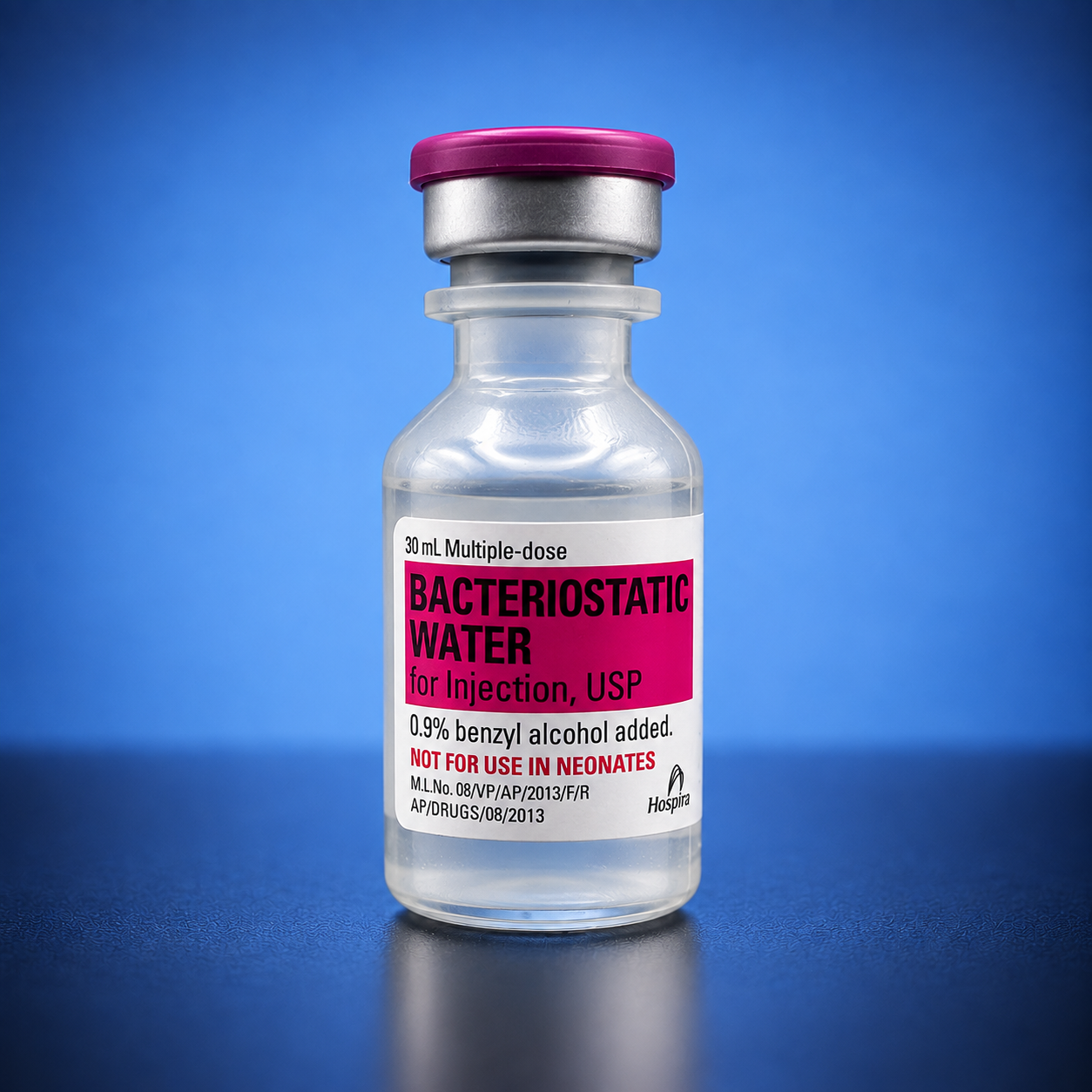 Hospira Reconstitution Solution 30mL 0.9% Benzyl Alcohol added